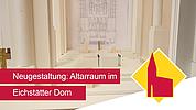 Modell: Der neue Altarraum im Eichstätter Dom. Foto: Johannes Heim/pde